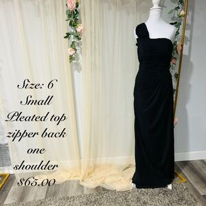Elegant Black One Shoulder Dress